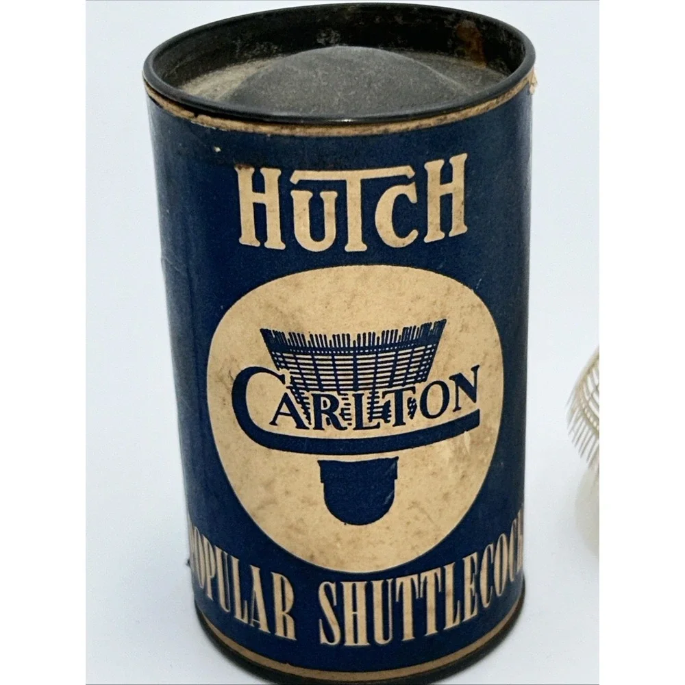 Vintage Can Shuttlecocks Badminton Birdies Hutch Carlton England Retro Sports